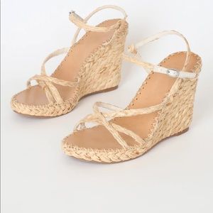 Dolce vita Nadine light natural raffia wedges